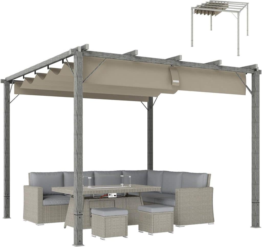 Test de la pergola Outsunny : toit réglable et protection UV pour le jardin