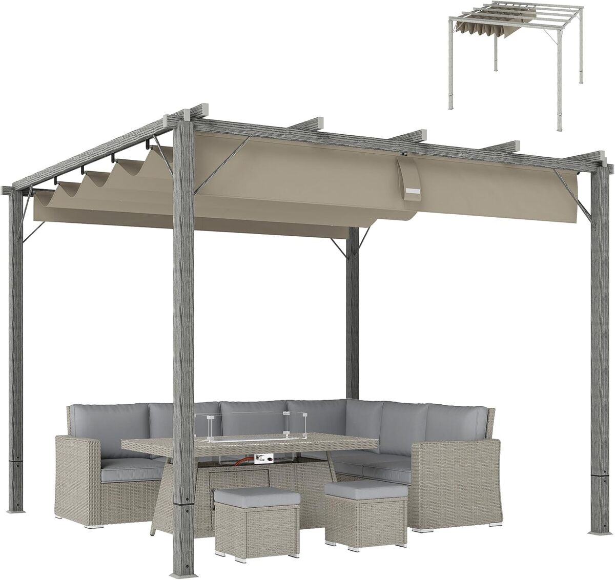 Test de la pergola Outsunny : toit réglable et protection UV pour le jardin