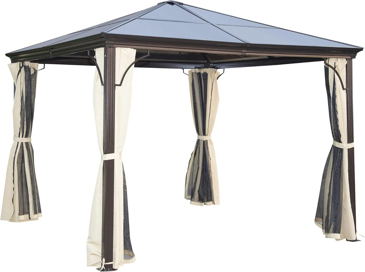 Test de la tonnelle Outsunny en aluminium avec moustiquaires