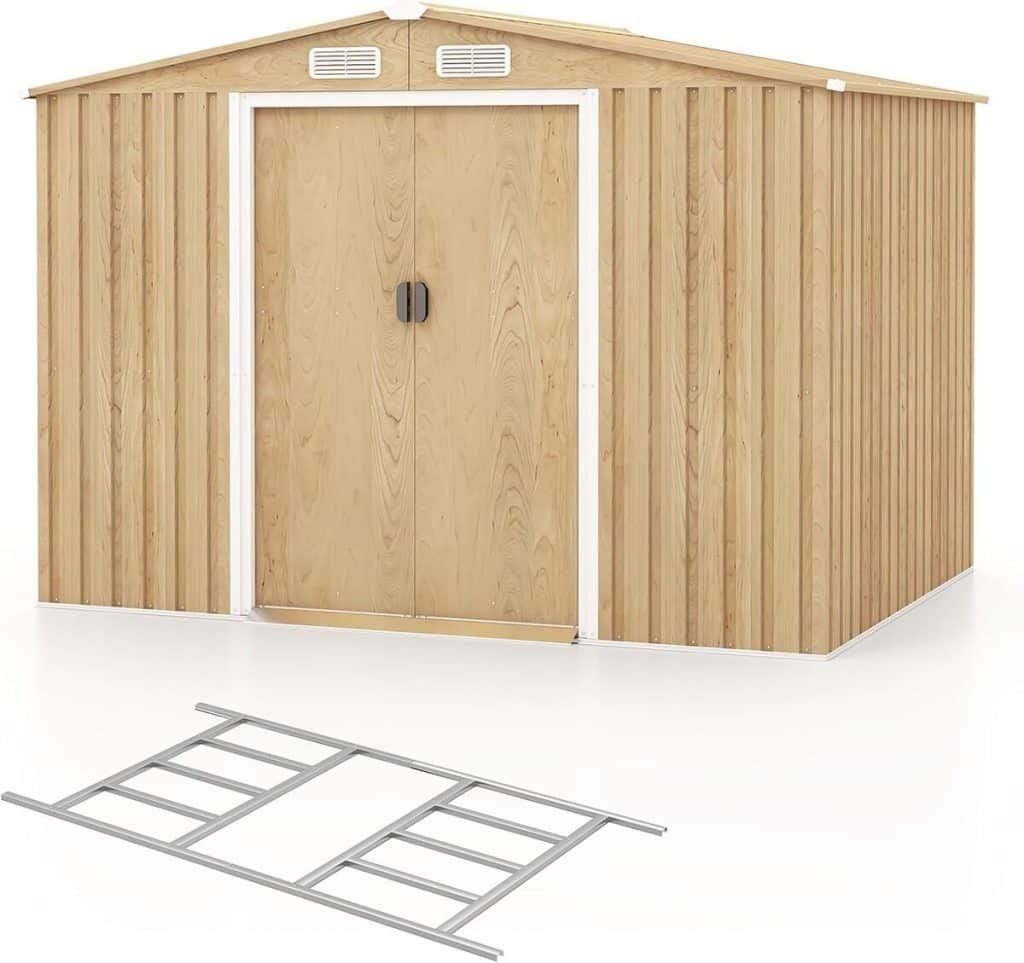 Test de l'abri de jardin COSTWAY en acier galvanisé 5㎡