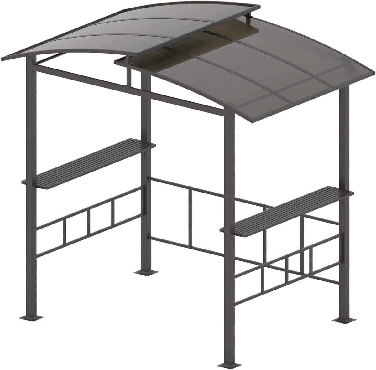 Test : tonnelle de barbecue Costway à toit rigide, abri pratique pour jardin