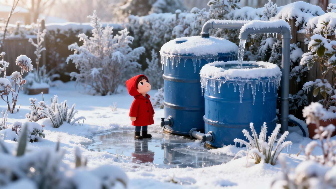 Faut-il vidanger un récupérateur d'eau en hiver ?
