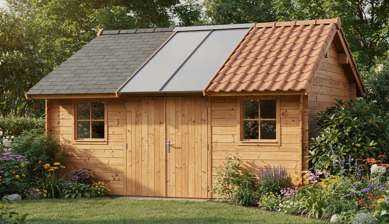 Quel revêtement de toit choisir pour un abri de jardin ?