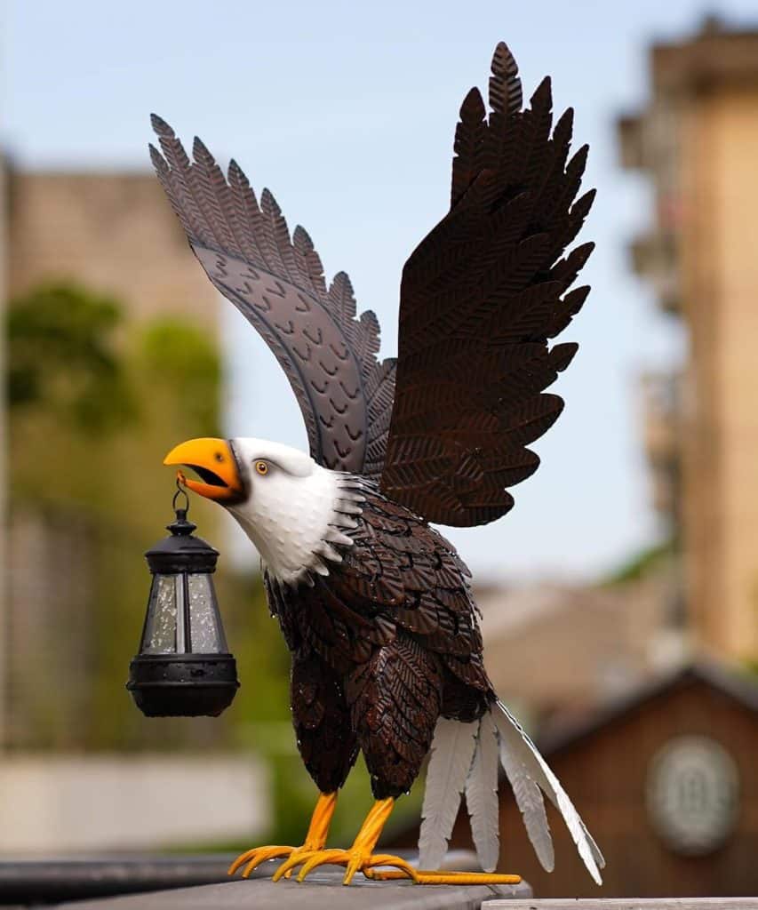 Avis : sculpture de jardin Acgarten, pygargue à tête chauve
