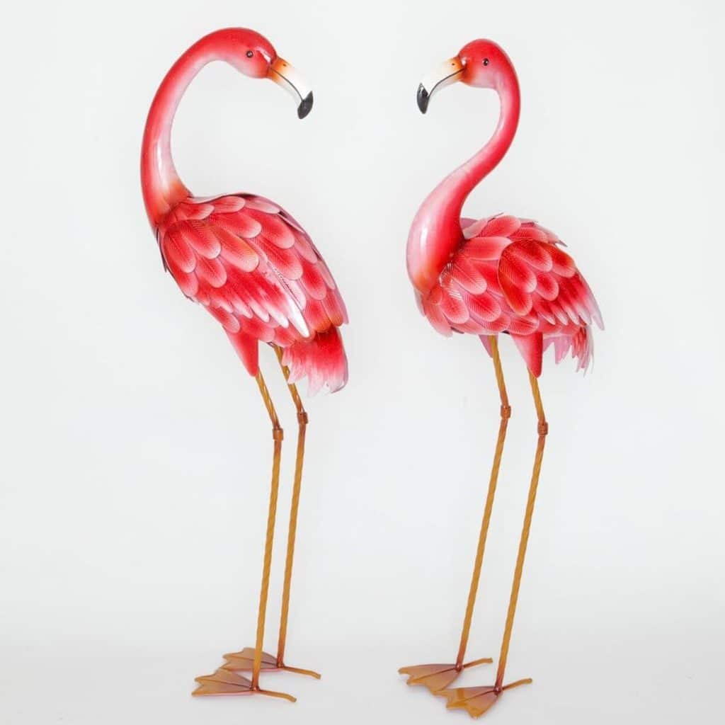 Avis sur les statues de jardin flamant rose en métal Bits and Pieces