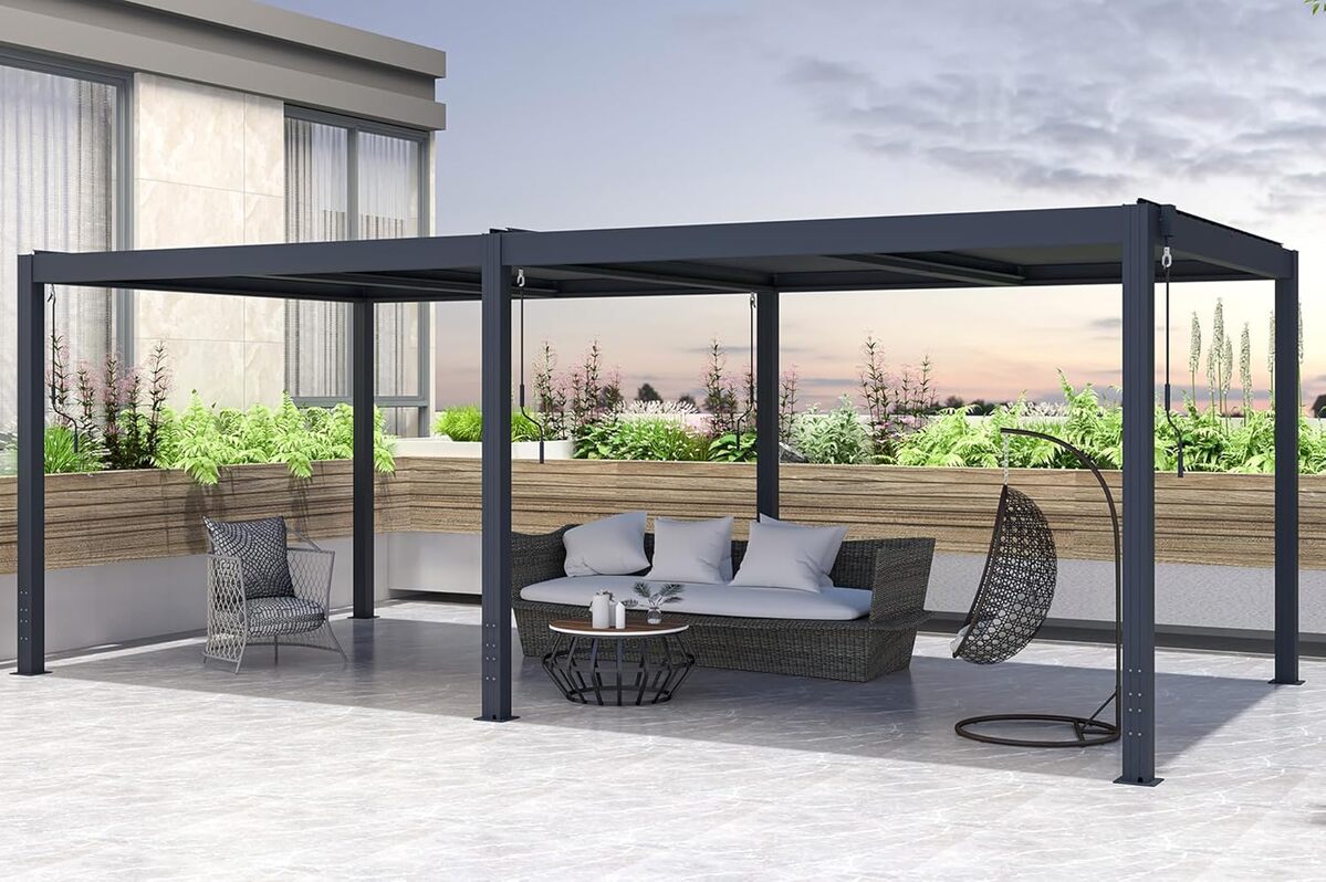 Test : pergola bioclimatique autoportante Cazeboo Santa 6x3m