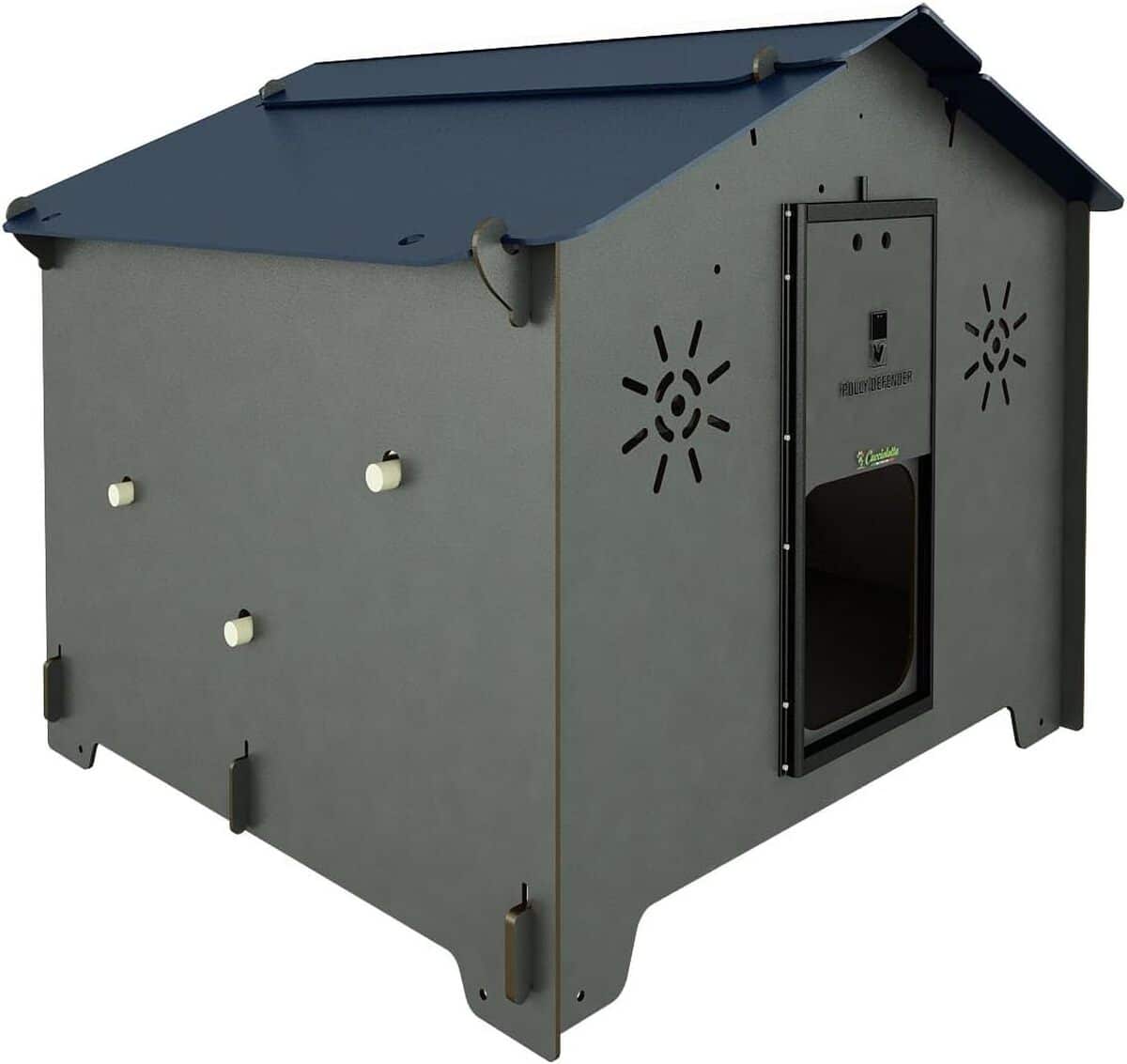 Test : poulailler Polly Chalet 2XL Grey, sécurité anti-prédateur