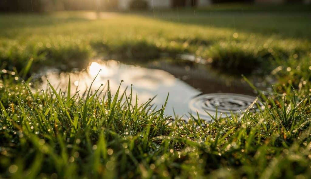 Que faire après une forte pluie sur un gazon fraîchement semé ?