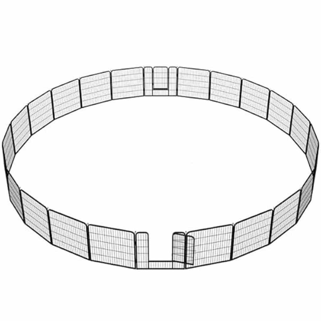 Avis sur la clôture décorative Yaheetech 80 cm en métal