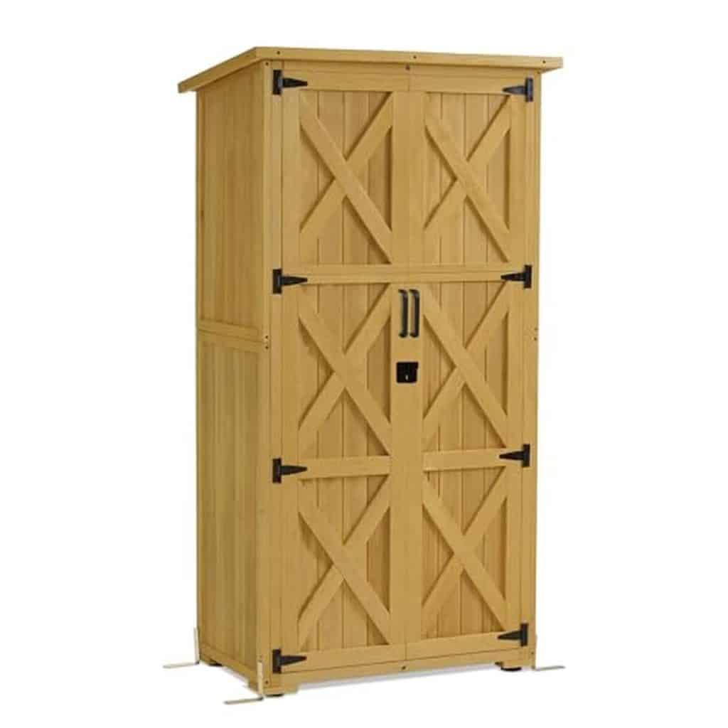 Test de l'armoire de jardin MCombo 0878-F-N résistante aux intempéries