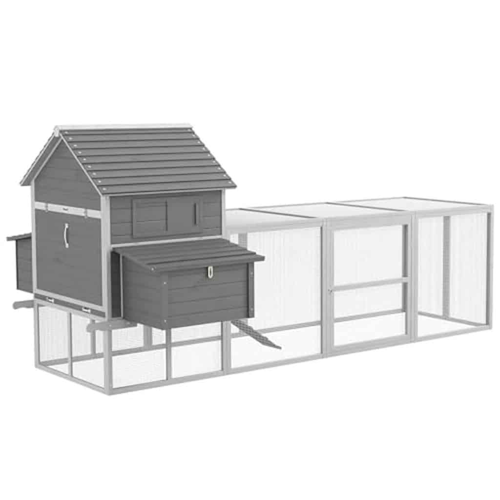 Test du poulailler PawHut gris : grand espace sécurisé et pratique