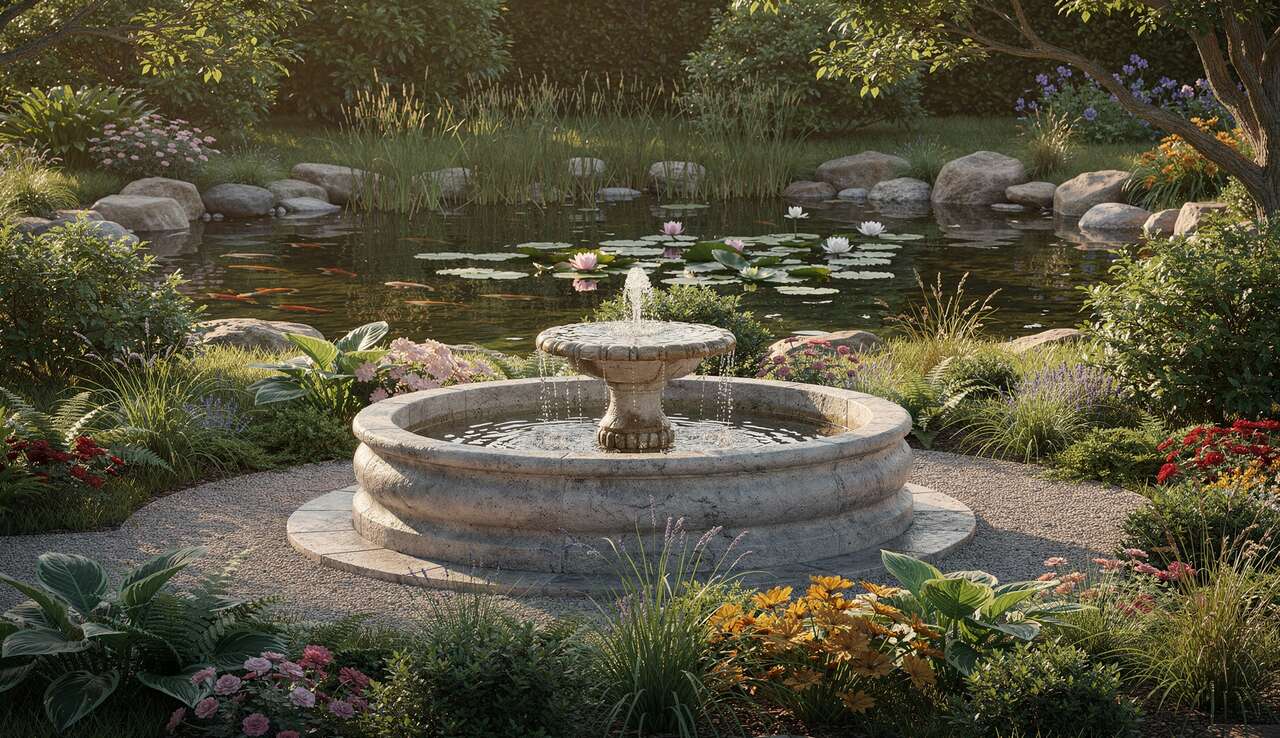 Installer une source d'eau : fontaine ou bassin