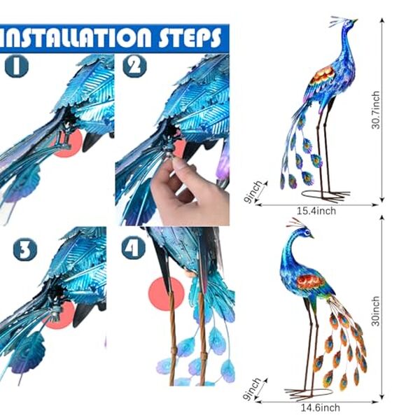 Découvrez notre avis détaillé sur la statue de jardin Kircust : une décoration en métal en forme de paon qui sublime vos espaces extérieurs avec élégance et originalité.