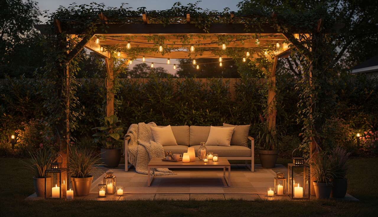 &eacute;clairage d'ambiance : les solutions pour illuminer votre pergola