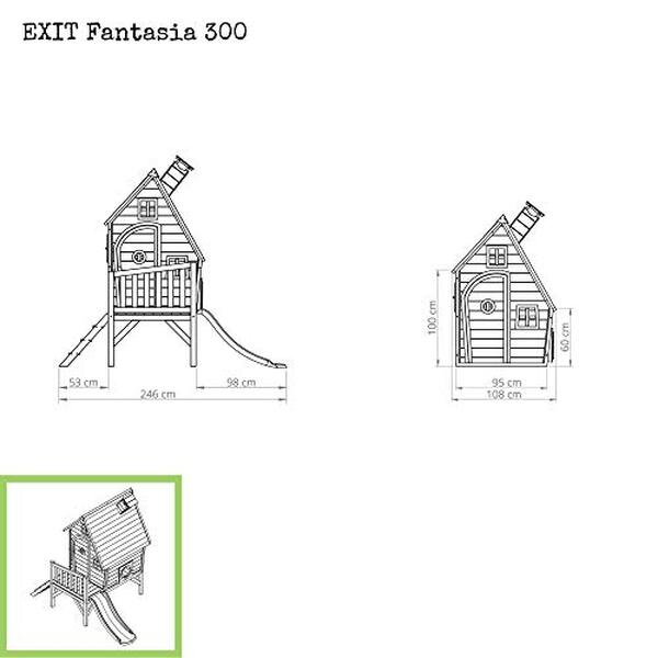 Découvrez le test détaillé de la cabane en bois Fantasia 300 d'EXIT. Un espace de jeu rouge fantastique pour enfants à explorer dès aujourd'hui.