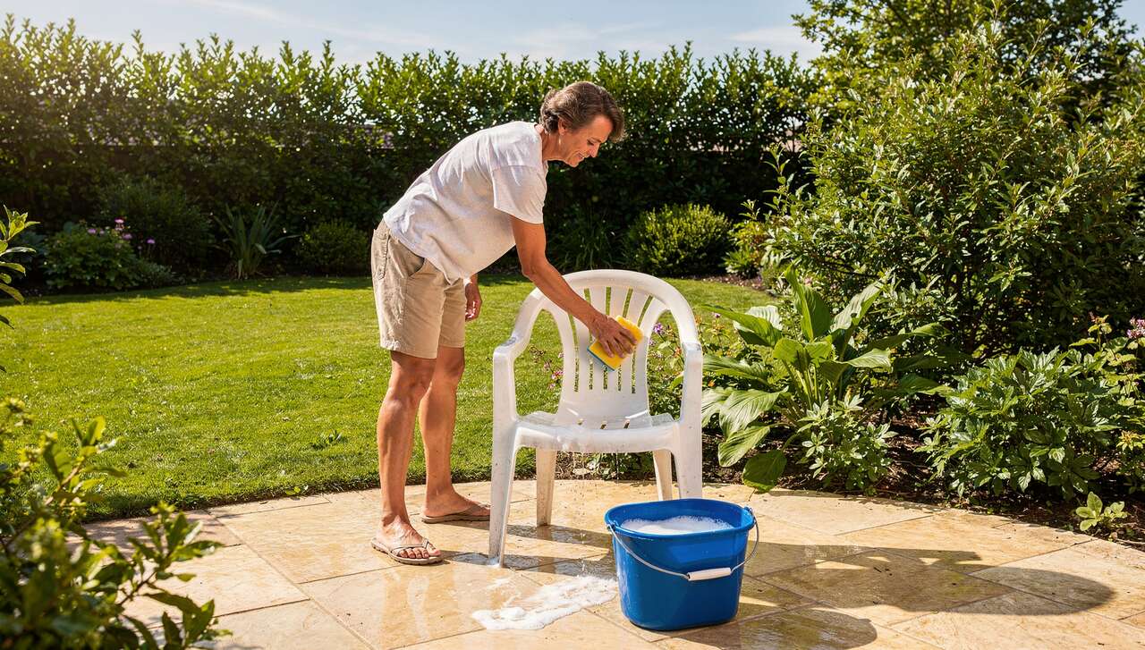 Nettoyer le mobilier de jardin en plastique