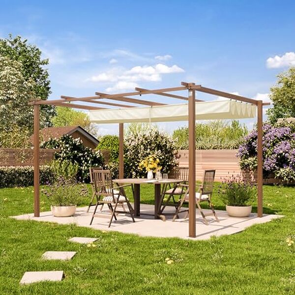 Découvrez notre test de la pergola PRIMEYARD 3x4 m : une solution élégante et durable en acier effet bois pour sublimer votre espace extérieur.
