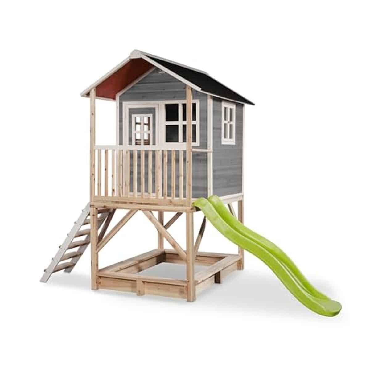 Test de la maisonnette en bois grise EXIT Loft 500