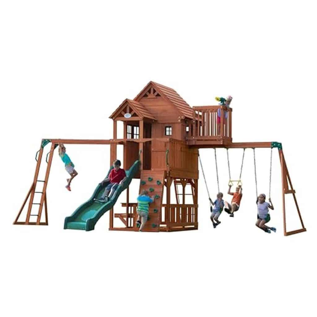 Test De L'aire De Jeux Backyard Discovery Skyfort II En Bois : l'aventure Ultime Pour Votre Jardin