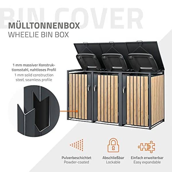 Découvrez notre test complet de l'abri innovant ML-Design pour 3 poubelles en acier aspect mélèze : praticité, esthétisme et robustesse au rendez-vous pour une gestion des déchets optimisée.