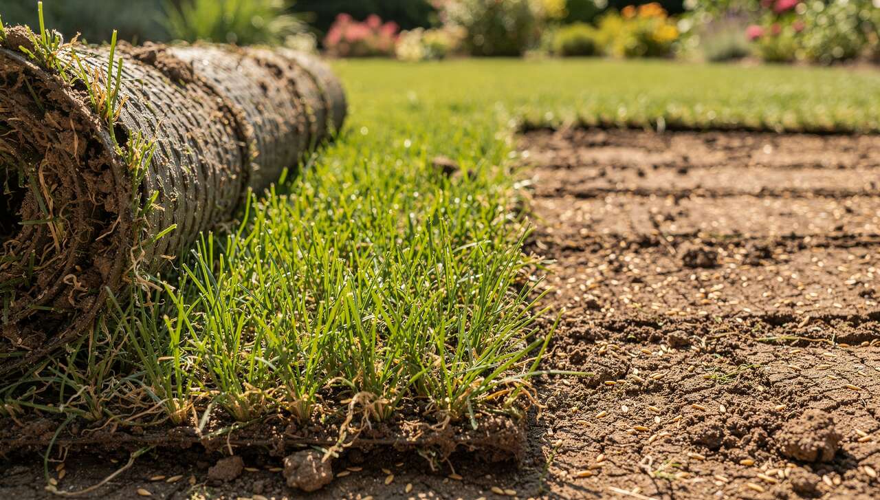 Comparatif : gazon en rouleau vs semis