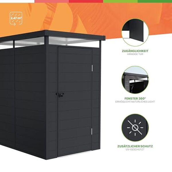 Test complet de l'abri de jardin Wasabi Terra : découvrez les performances de sa résine durable et de sa structure renforcée pour protéger efficacement vos affaires. 