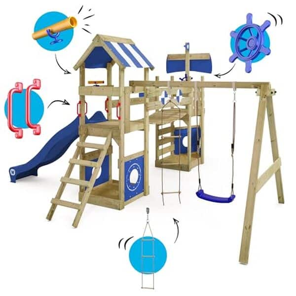 Découvrez notre test complet du portique Wickey StormFlyer : une aire de jeux robuste et complète pour divertir vos enfants en toute sécurité. 