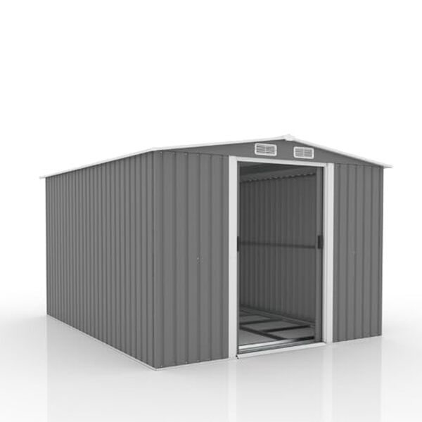 Découvrez notre test détaillé de l'abri de jardin Jura gris 8.08 m² de Concept Usine : spacieux, solide et pratique pour vos besoins de rangement extérieur. 