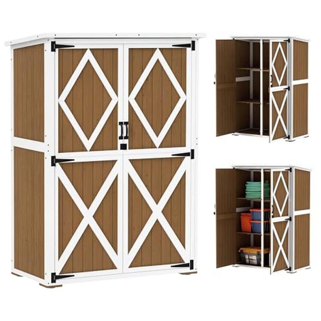 Test : abri de jardin Outsunny avec étagères et portes verrouillables