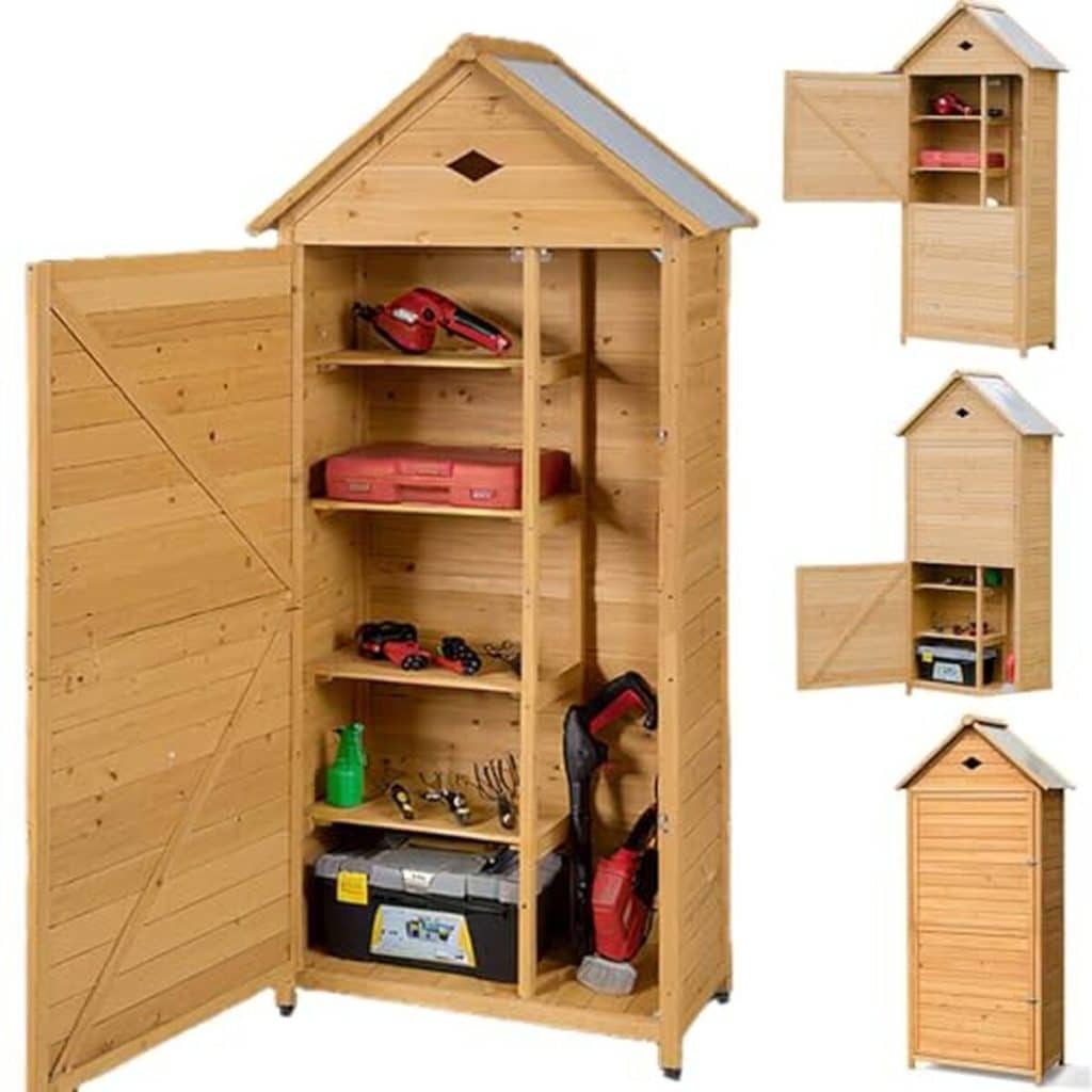 Test : abri de jardin Relax4life en bois avec étagères