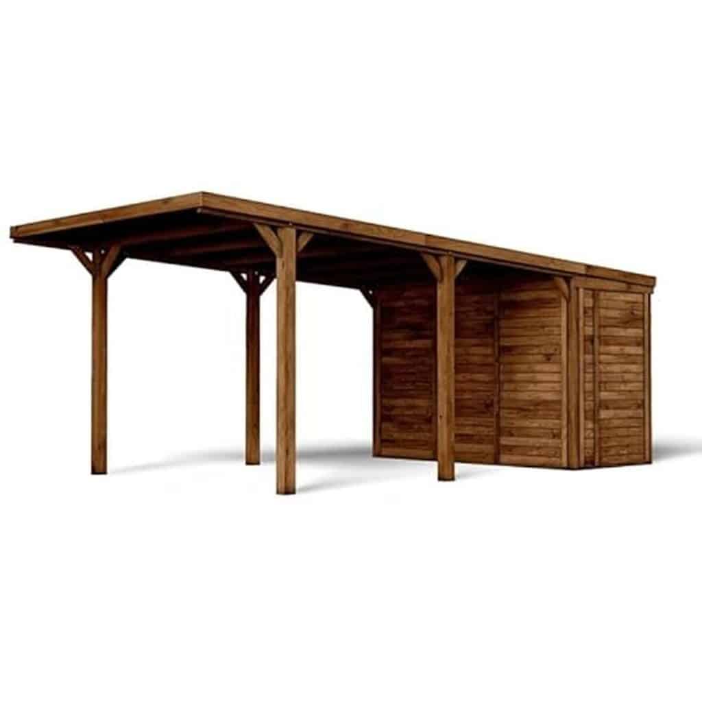 Test : carport CERLAND Léon 21 m² en bois avec annexe