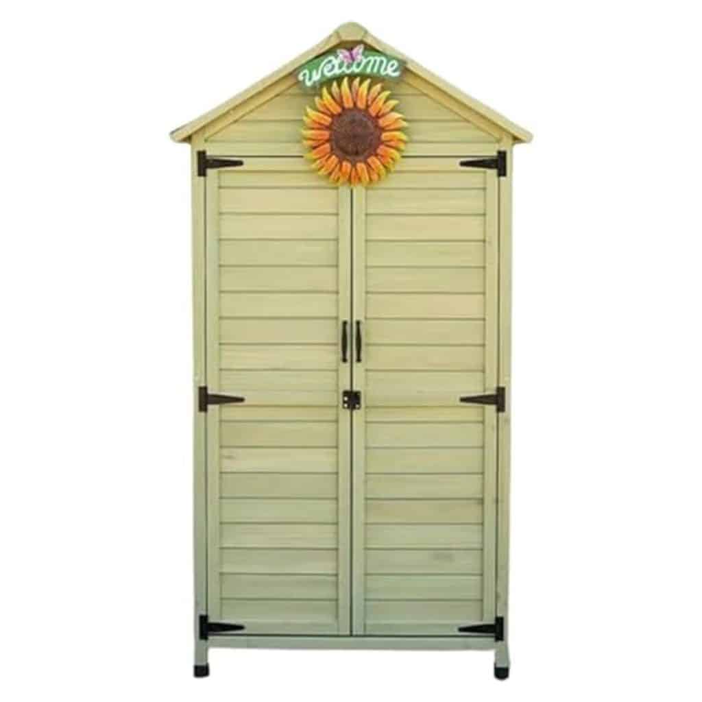 Test de l'abri de jardin en bois compact et sécurisé