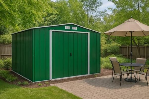 Découvrez notre test complet de l'abri de jardin Duramax ECO 10x10 vert en métal galvanisé : caractéristiques, durabilité, prix et avis utilisateurs pour bien choisir votre abri. 