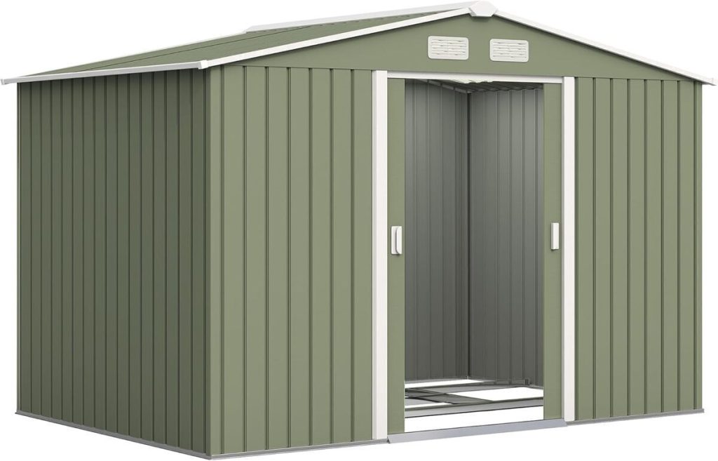 Test : abri de jardin métal Outsunny 5, 4 m² avec porte coulissante