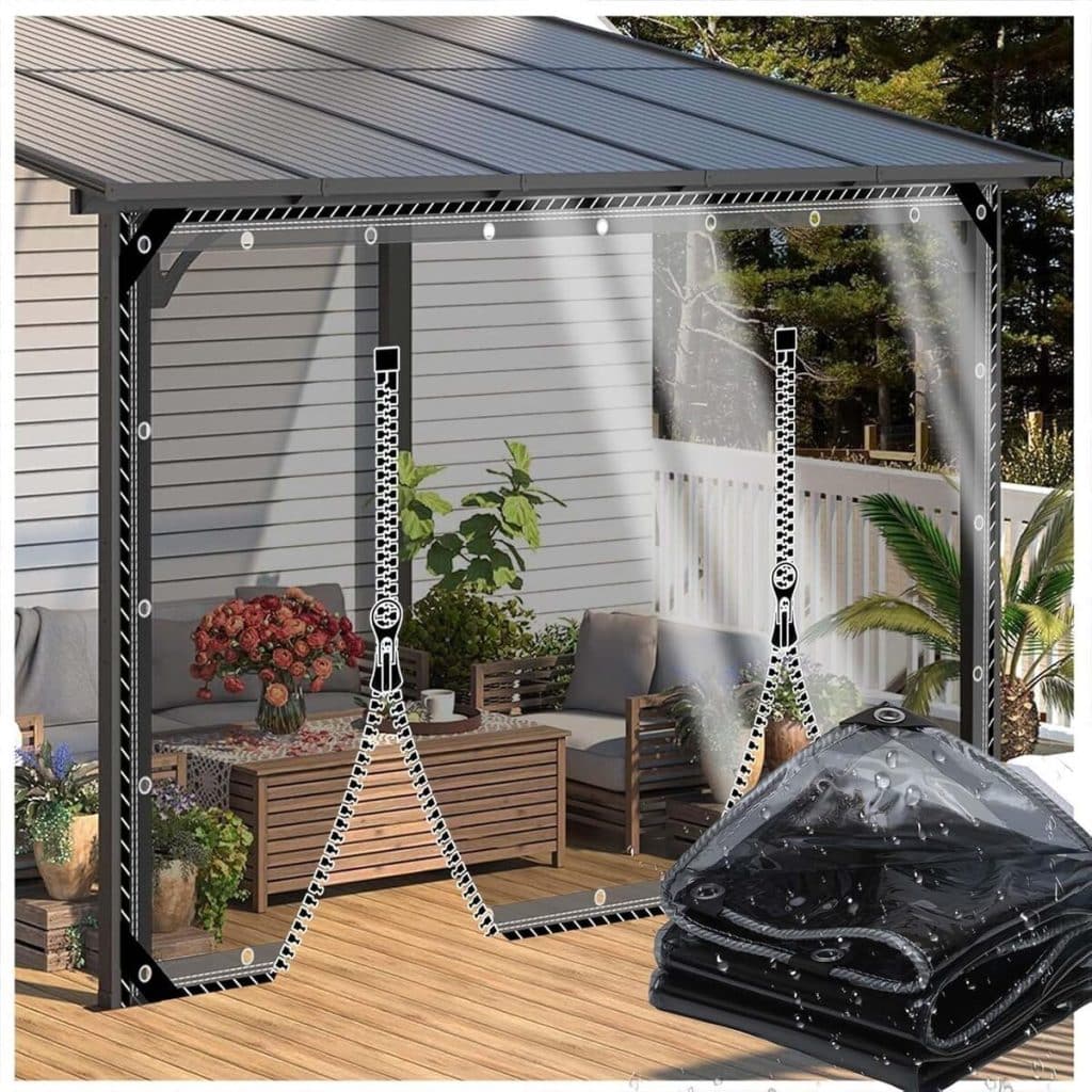 Test : bâche transparente ZHJSHOU pour extérieur et jardin