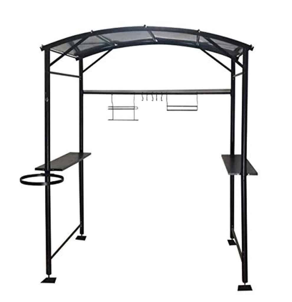 Test : carport Barbecue Habrita Foresta CAR1713AC Acier Gris Anthracite