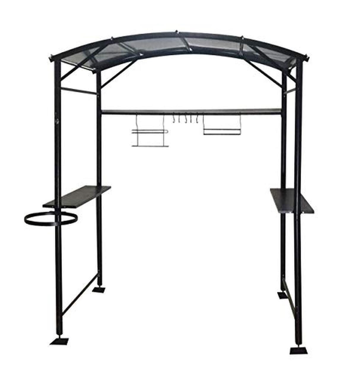 Test : carport Barbecue Habrita Foresta CAR1713AC Acier Gris Anthracite