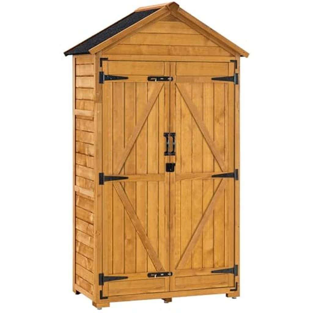 Test de l'armoire de jardin MCombo avec toit à pignon imperméable