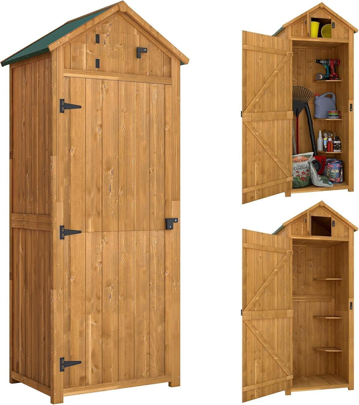 Test de l'armoire de jardin Outsunny : rangement extérieur en bois pratique
