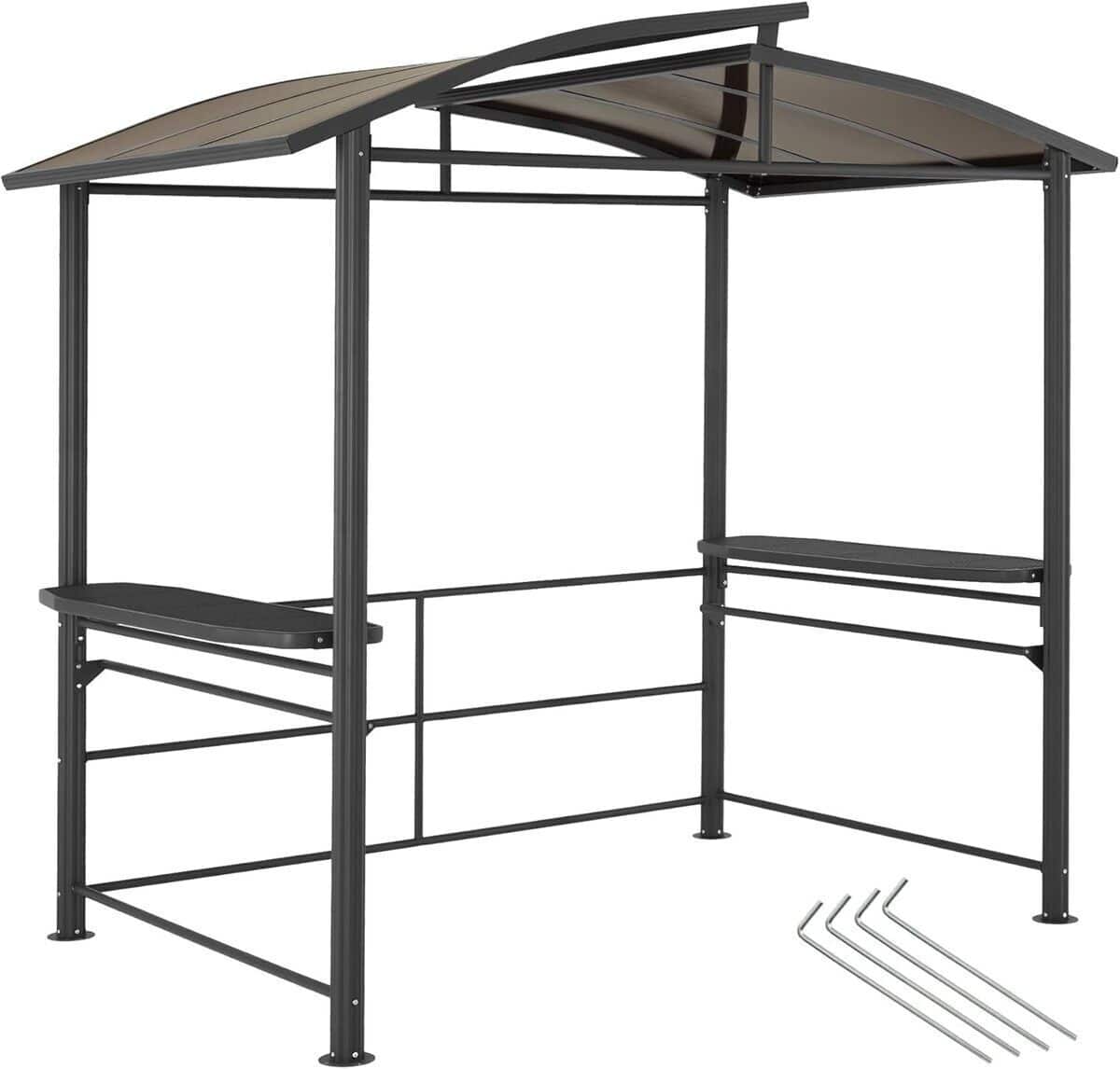 Test de l'abri barbecue aluminium tectake : solide et facile à monter