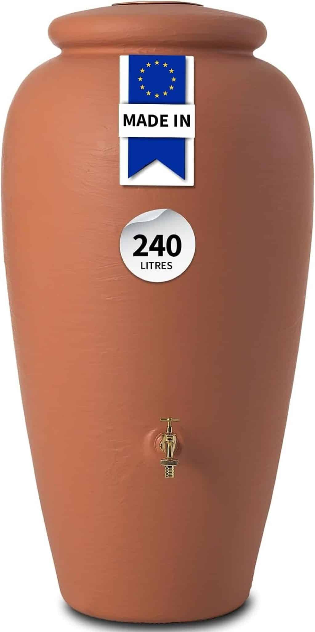 Test récupérateur d'eau Garantia Amphore 240 L : design et efficacité