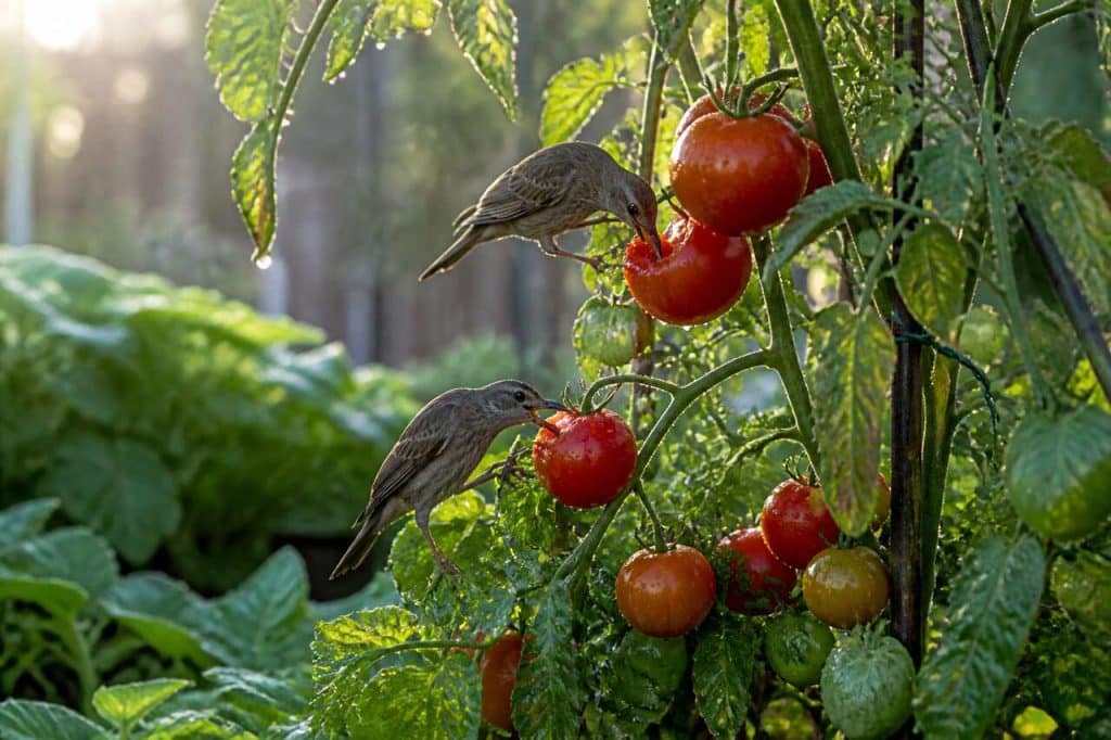 Pourquoi les oiseaux mangent-ils les tomates et comment les en empêcher ?