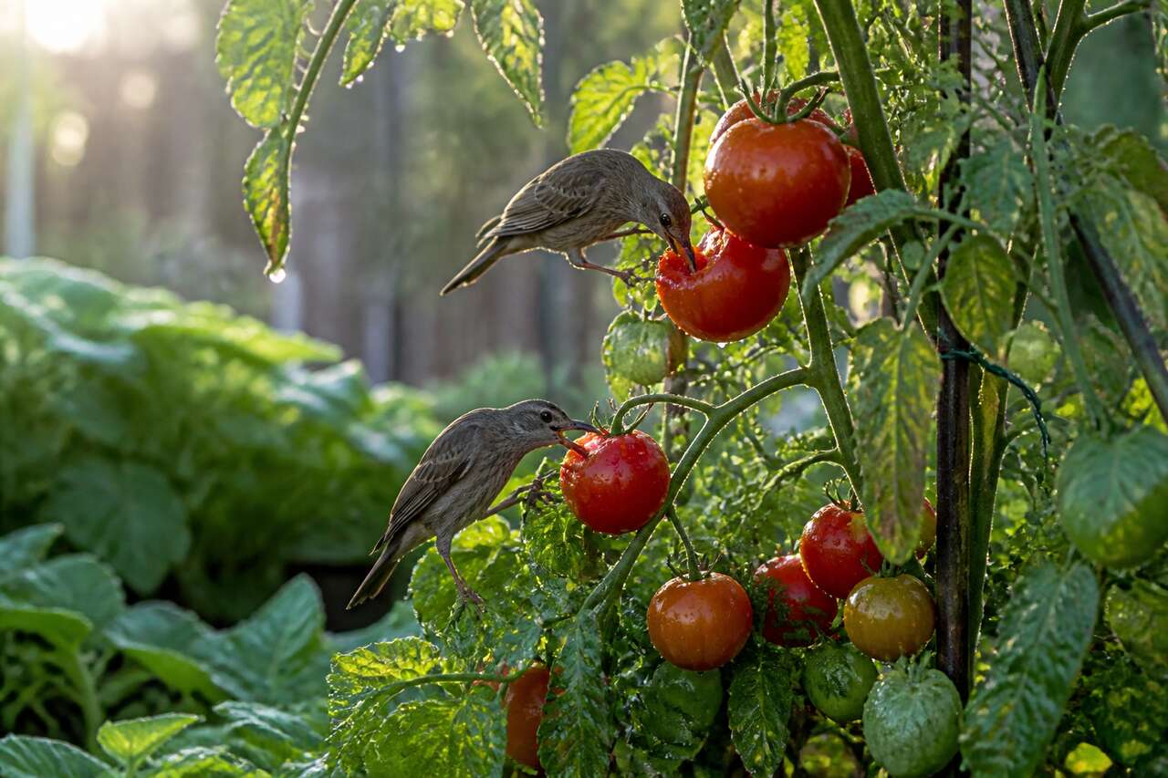 Pourquoi les oiseaux mangent-ils les tomates et comment les en empêcher ?