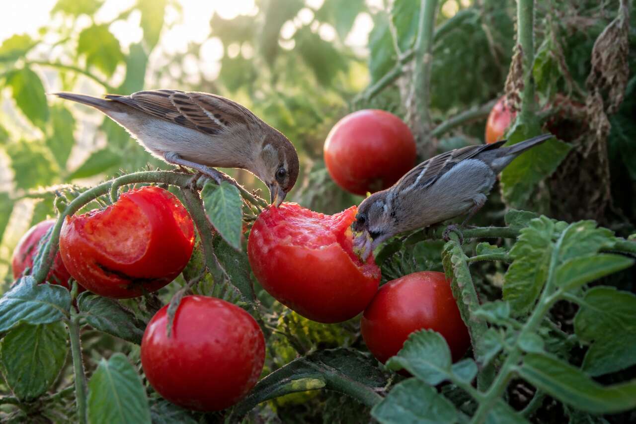 Pourquoi les oiseaux s’attaquent aux tomates Pourquoi les oiseaux s’attaquent aux tomates
