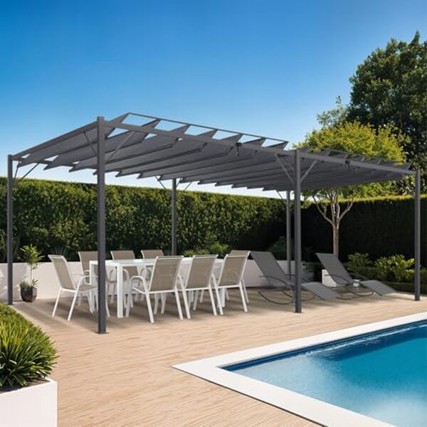 Découvrez notre test détaillé de la pergola IDMarket gris anthracite : lames orientables, installation et performances pour votre terrasse.