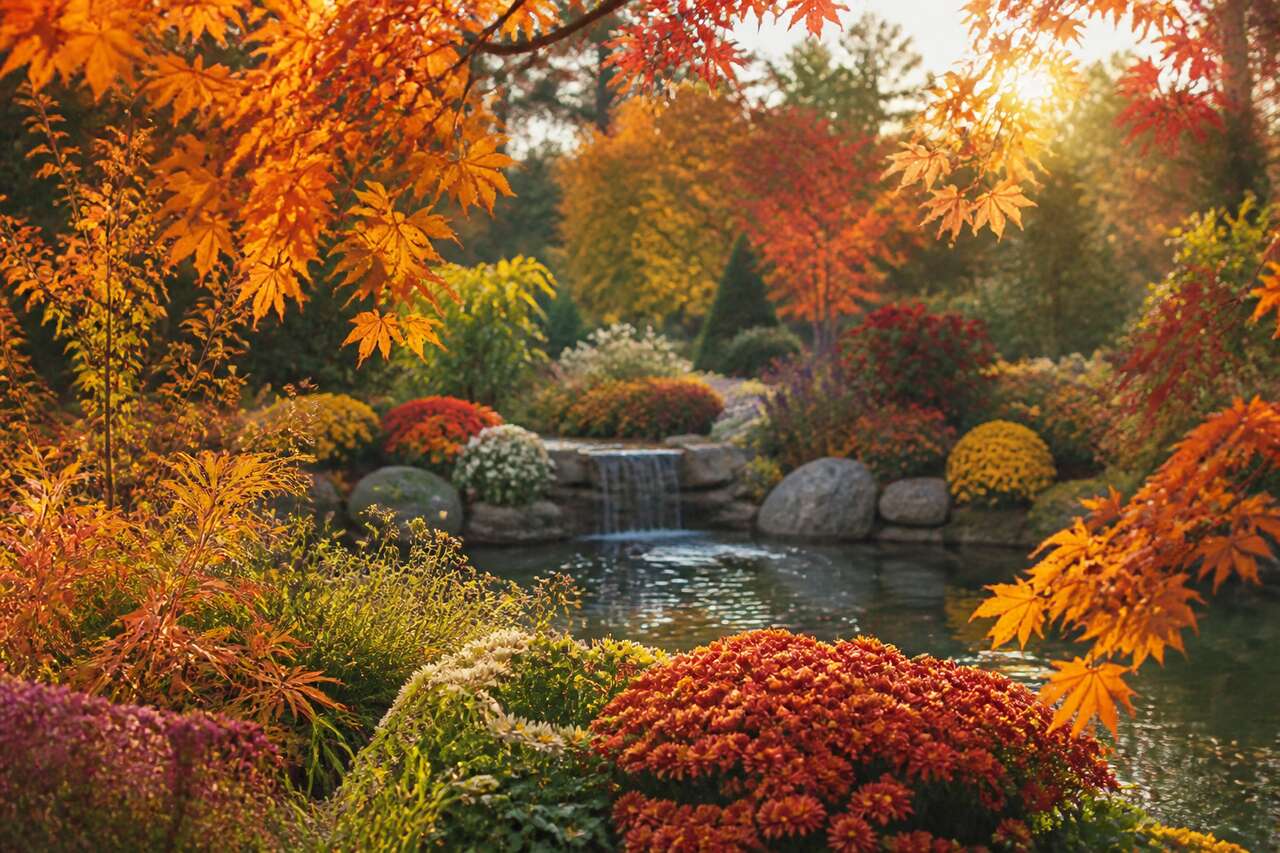 5 idées de décors automnaux pour un jardin fleuri
