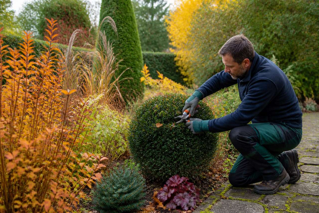 Quels végétaux tailler en novembre dans un jardin d'ornement ?
