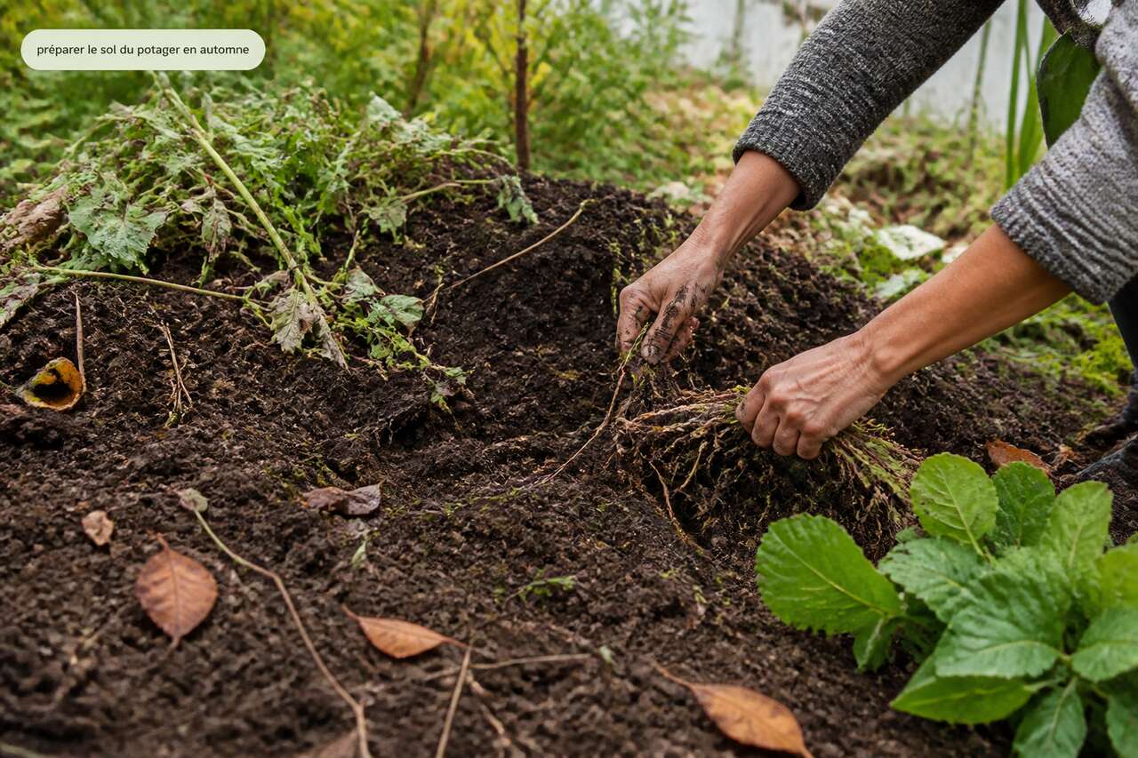 Nettoyer sans appauvrir: r&eacute;sidus de culture, racines et d&eacute;chets verts