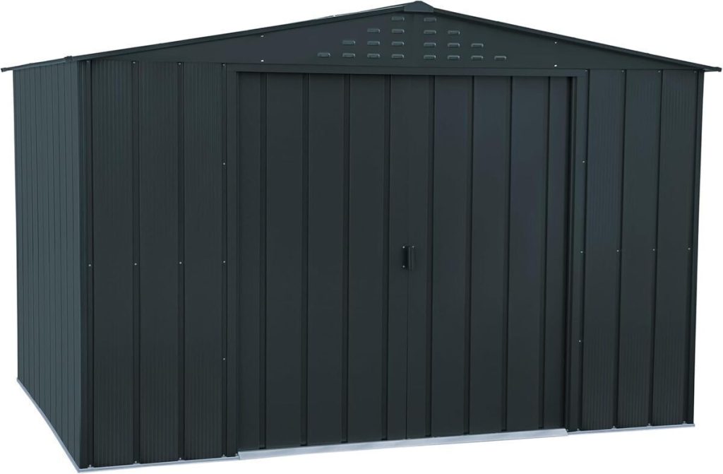 Test : abri de jardin Duramax TOP Shed 10 x 8 en métal anthracite