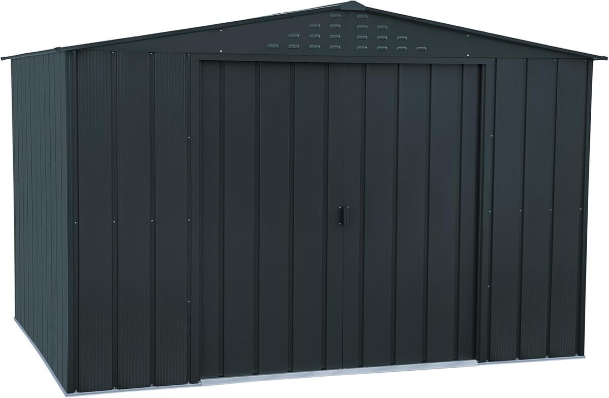 Test : abri de jardin Duramax TOP Shed 10 x 8 en métal anthracite